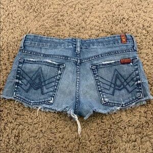 7 for All Mankind Denim jeans cutoff shorts 27